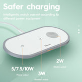 Smart Tech Shopping Charging Pad HOCO 3 in 1 Wireless Charger for iPhone, Apple iWatch & Airpods